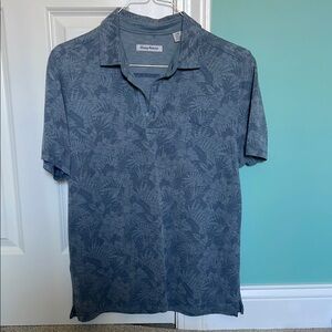 Tommy Bahama Blue Floral Polo Shirt
